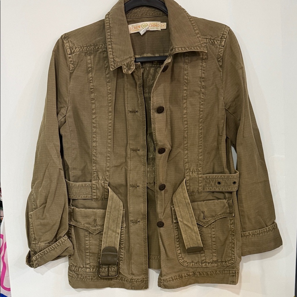 J. Crew Olive Chino Jacket